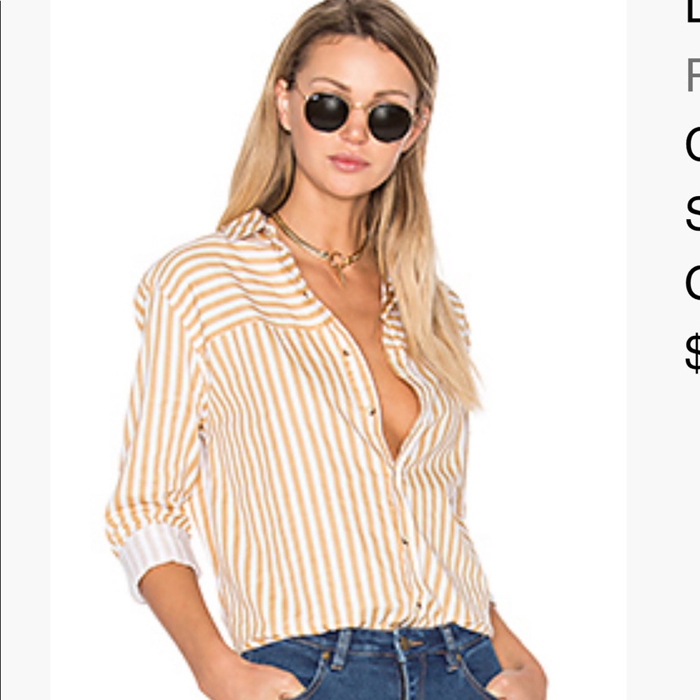 Rollas Button Down Blouse